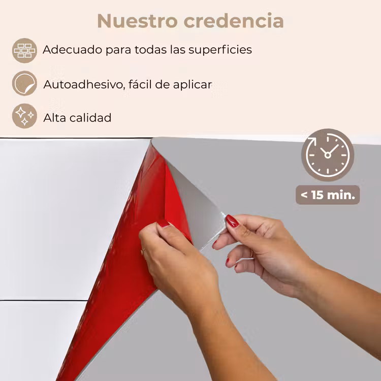 Salpicaderos de cocina - Gris - Estampado liso — 4