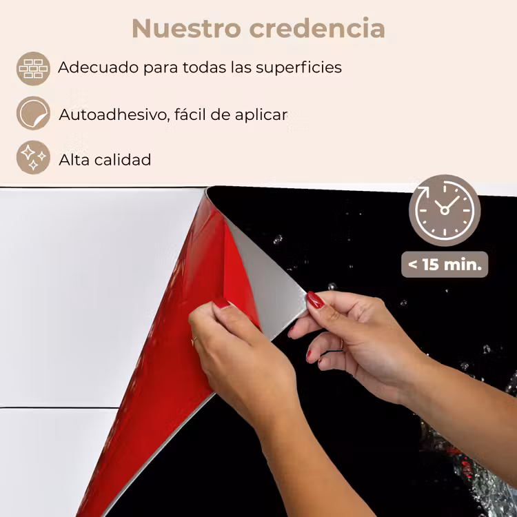 Salpicaderos de cocina - Fresas - Fruta - Agua - Negra - Roja — 4