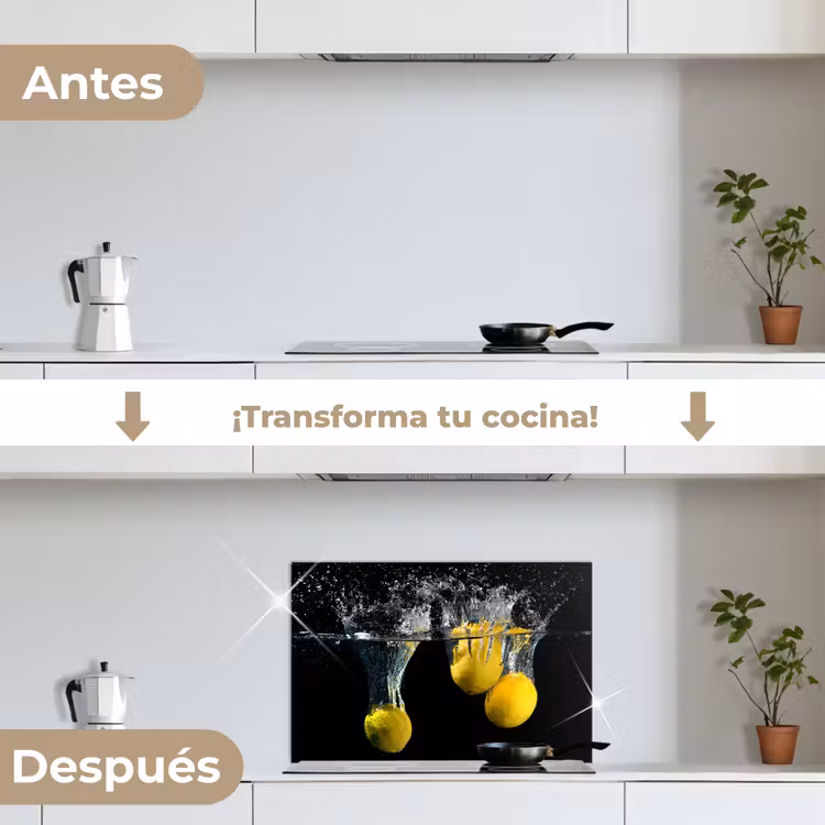 Salpicaderos de cocina - Limón - Fruta - Naturaleza muerta - Agua - Amarillo — 7
