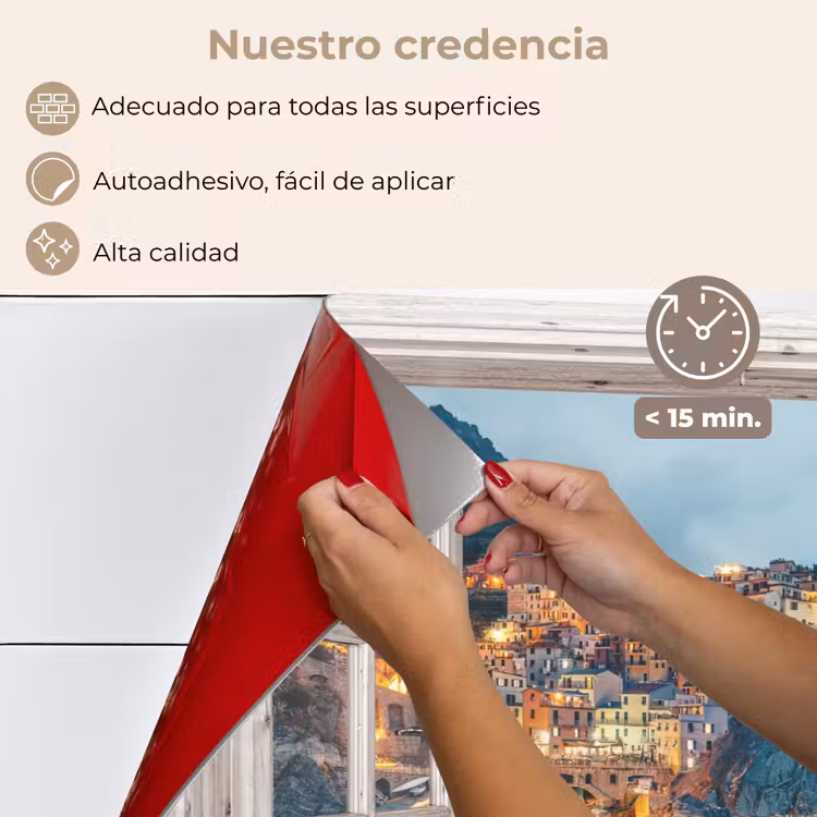 Salpicaderos de cocina - Belleza mediterránea al atardecer — 4