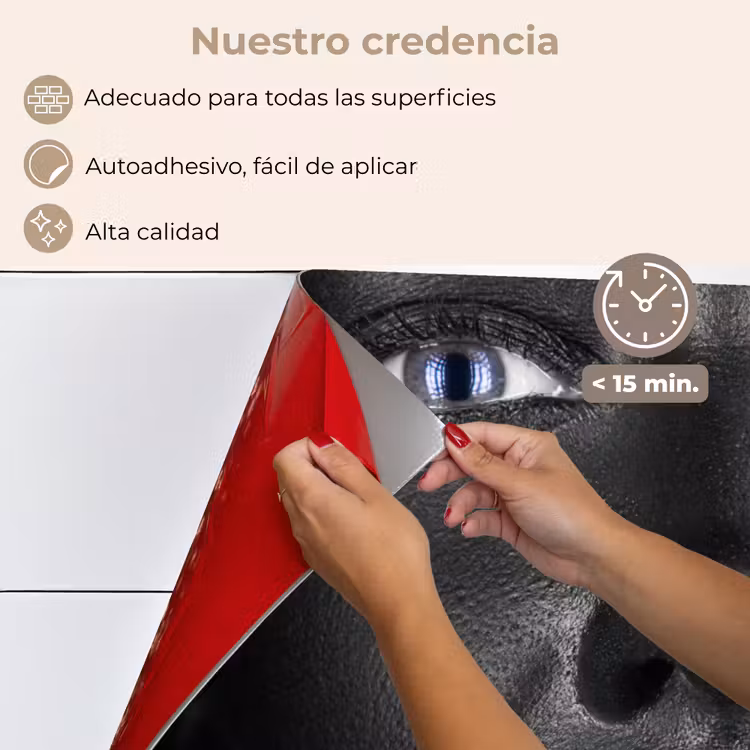 Salpicaderos de cocina - Mujer - Pan de oro - Negro - Piel - Lujo — 4