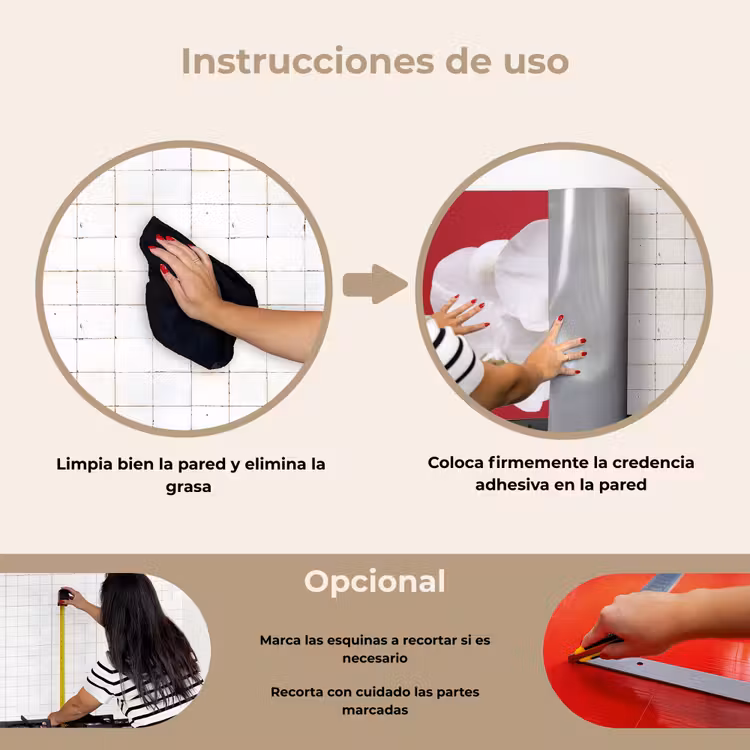 Salpicaderos de cocina - Orquídea blanca sobre rojo — 6