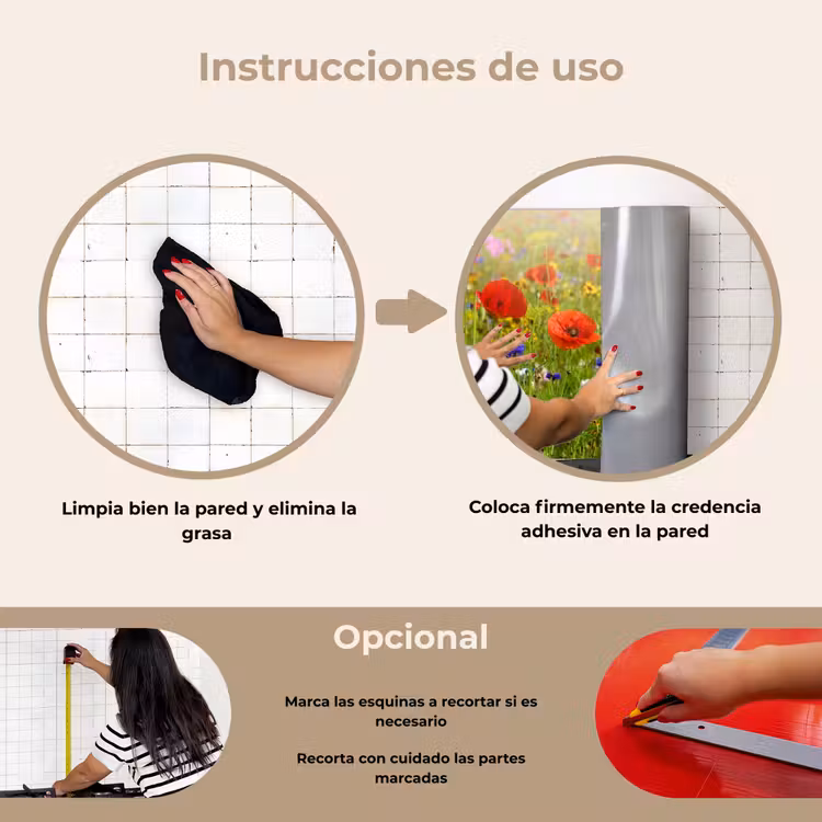 Salpicaderos de cocina - Campo en flor con resplandor veraniego — 6
