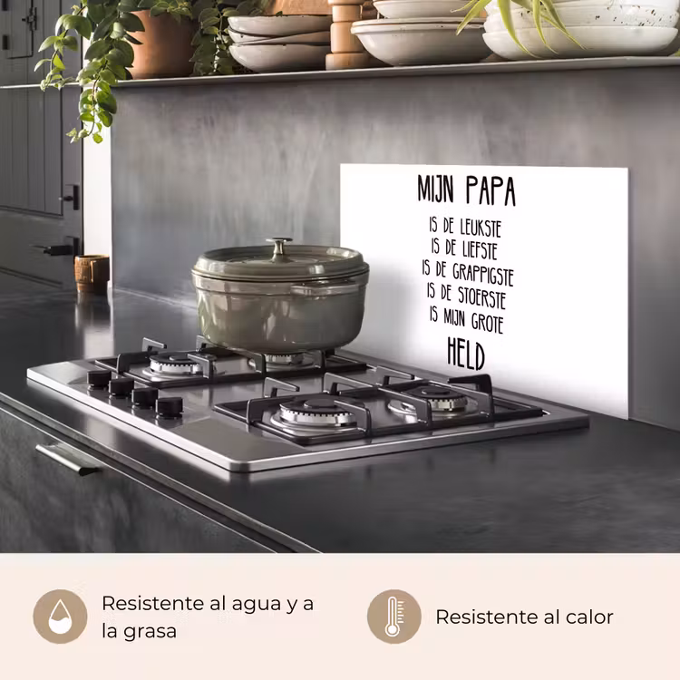 Salpicaderos de cocina - Citas - Papá es mi gran héroe - Proverbios - Papá — 2