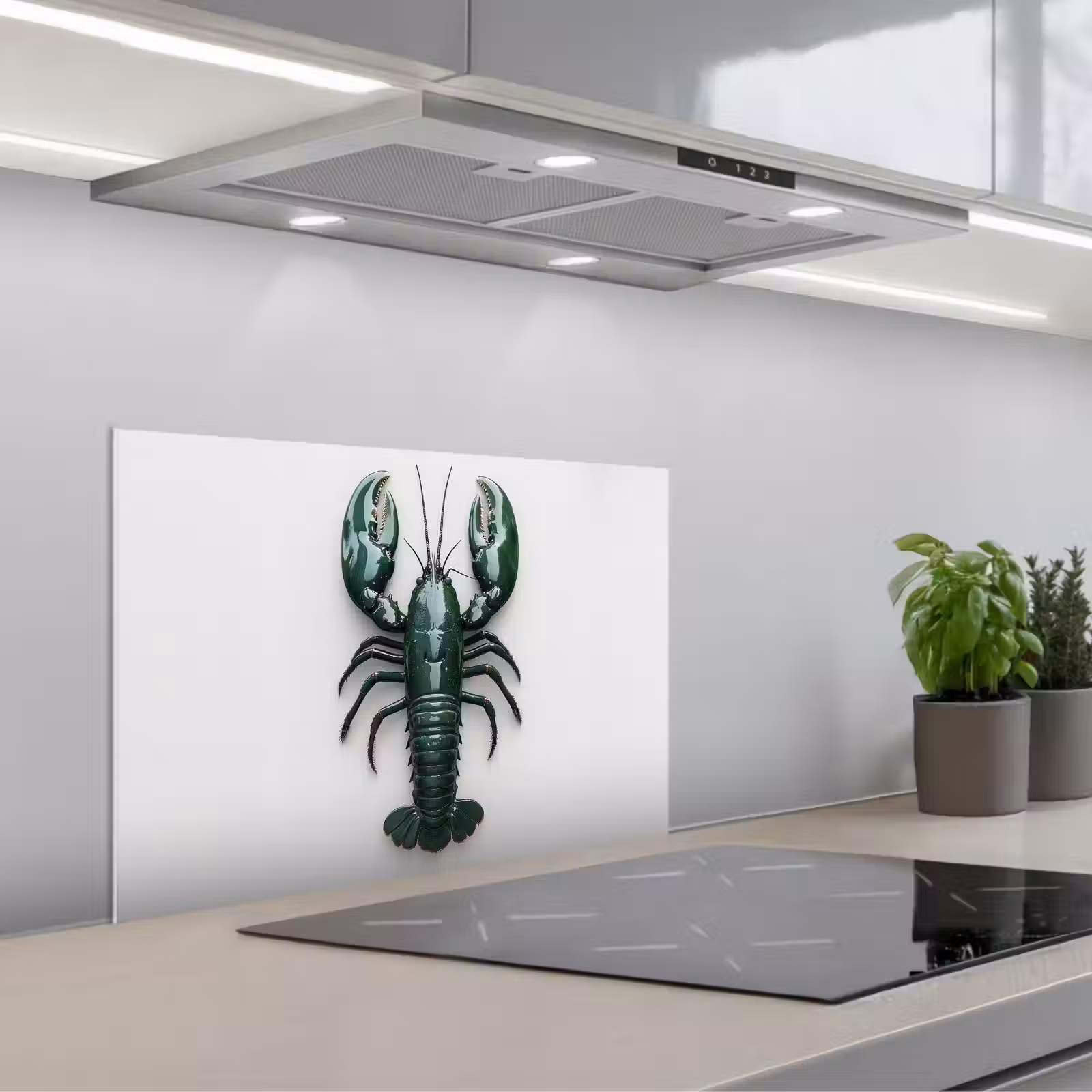 Salpicaderos de cocina - Cáncer - Glossier - Verde - Blanco — 1