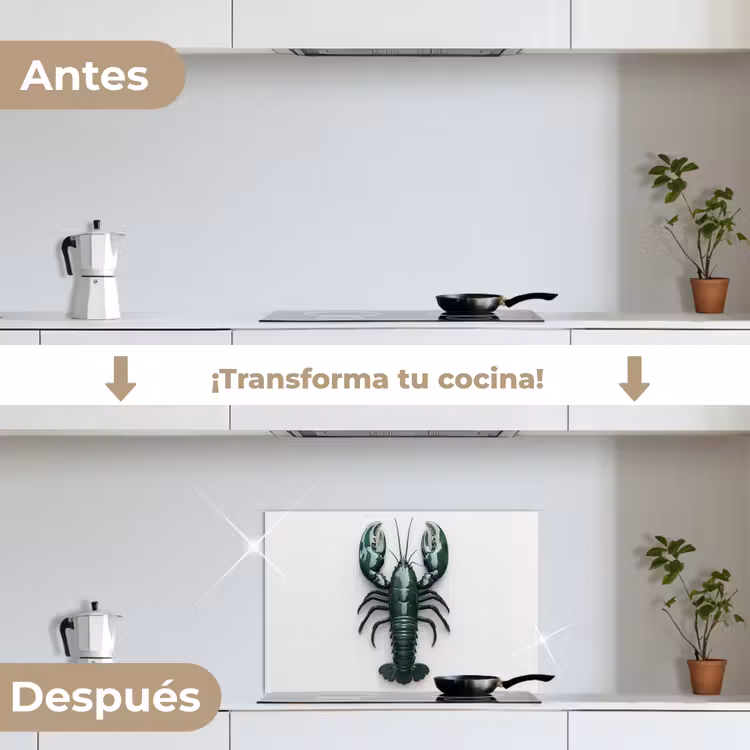 Salpicaderos de cocina - Cáncer - Glossier - Verde - Blanco — 7