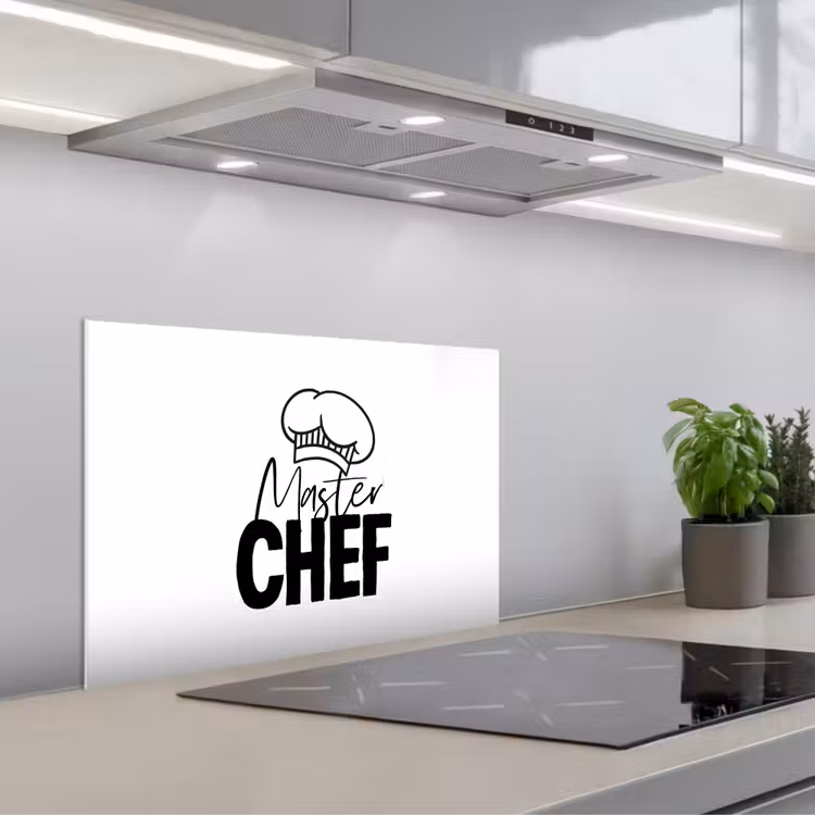 Salpicaderos de cocina - Cocina - Cocinar - Hornear - Chef - Master Chef - Texto — 1