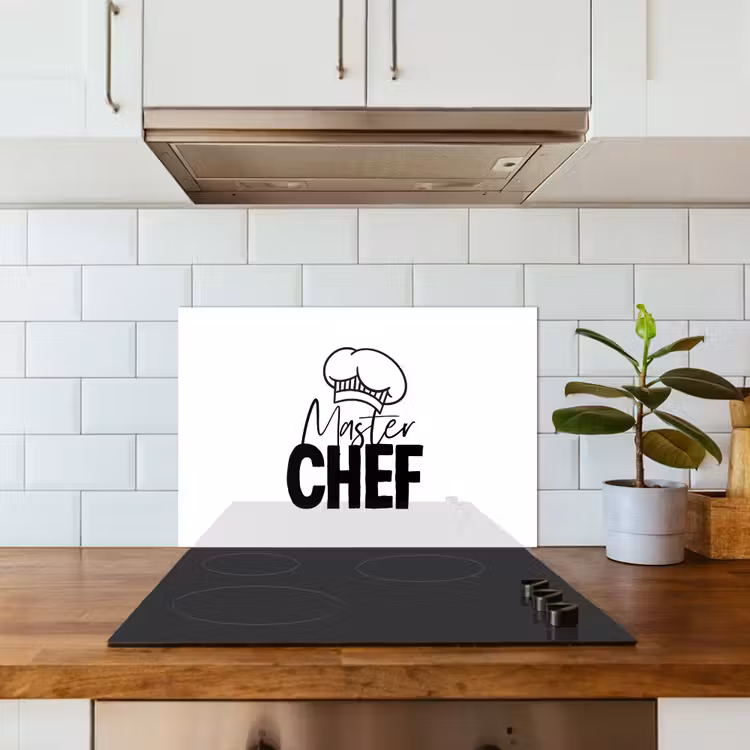 Salpicaderos de cocina - Cocina - Cocinar - Hornear - Chef - Master Chef - Texto — 3