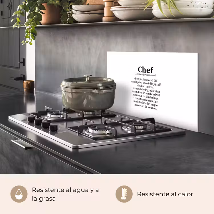 Salpicaderos de cocina - Cocinero - Definición - Chef - Cocina - Proverbios - Diccionario — 2