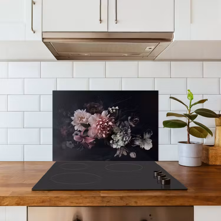 Salpicaderos de cocina - Arreglo floral nocturno — 3