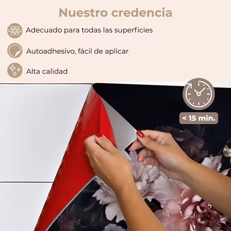 Salpicaderos de cocina - Arreglo floral nocturno — 4