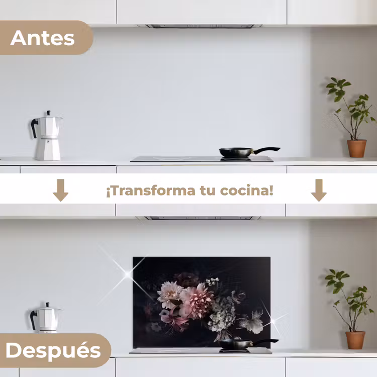 Salpicaderos de cocina - Arreglo floral nocturno — 7