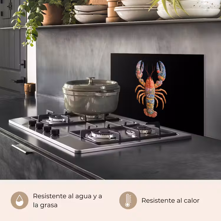 Salpicaderos de cocina - Cáncer - Bordado - Colorido - Flores — 2