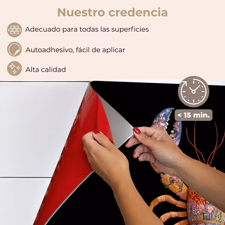 Salpicaderos de cocina - Cáncer - Bordado - Colorido - Flores — 4