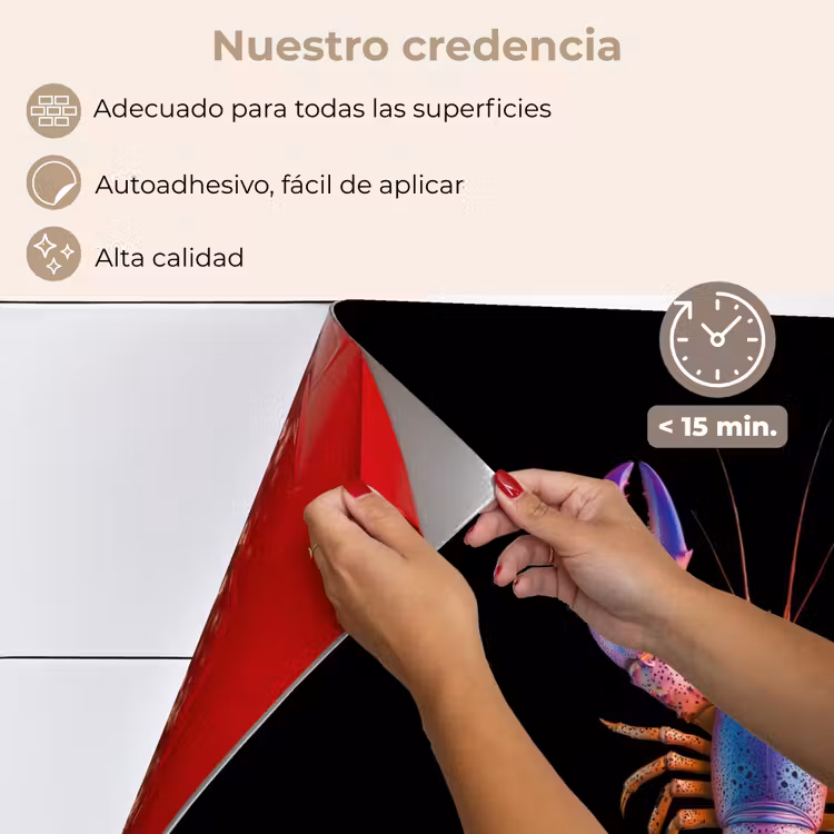 Salpicaderos de cocina - Cáncer - Morado - Rosa - Negro - Lunares - Lila — 4