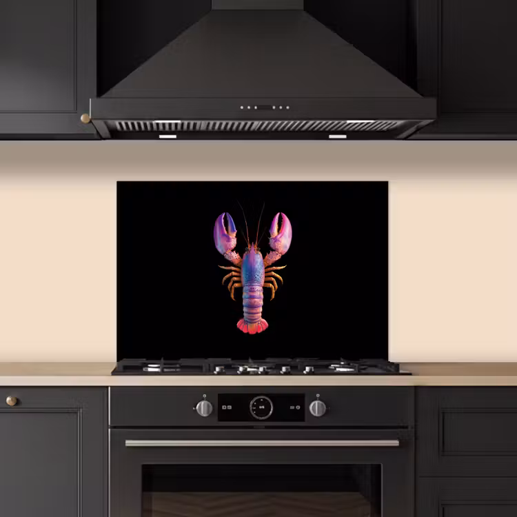 Salpicaderos de cocina - Cáncer - Morado - Rosa - Negro - Lunares - Lila — 5