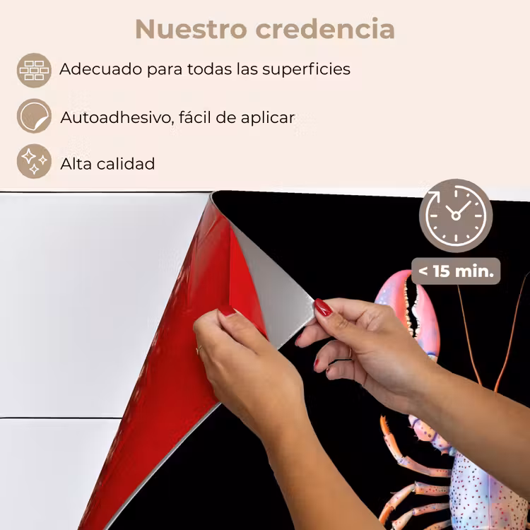 Salpicaderos de cocina - Cáncer - Rosa - Suave - Negro — 4