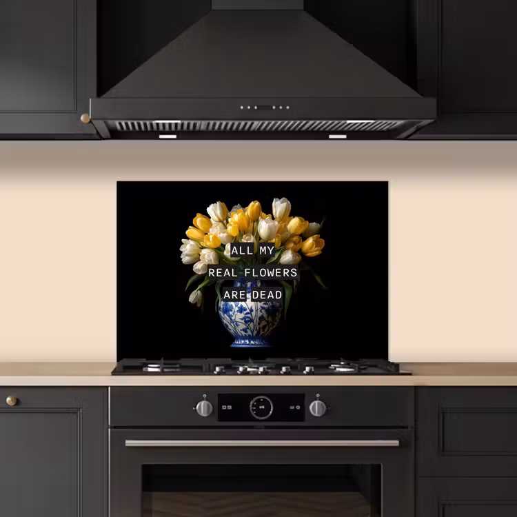 Salpicaderos de cocina - Citas - Flor - Tulipán - Amarillo — 5