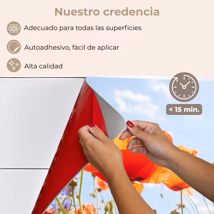 Salpicaderos de cocina - Danza estival de las amapolas — 4