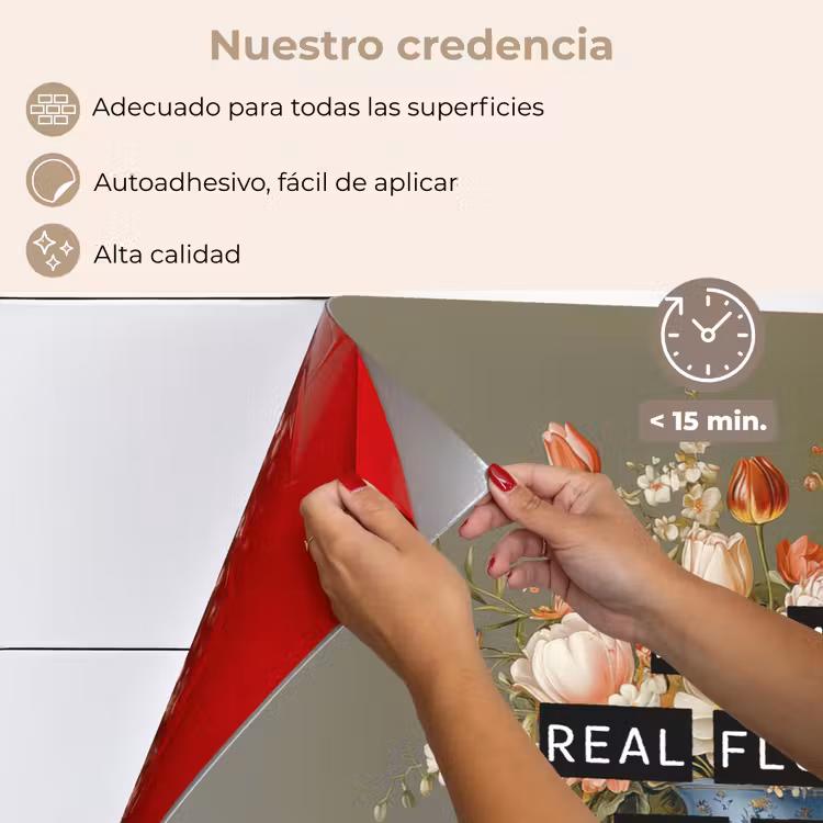 Salpicaderos de cocina - Flor - Cita - Vintage - Arte — 4