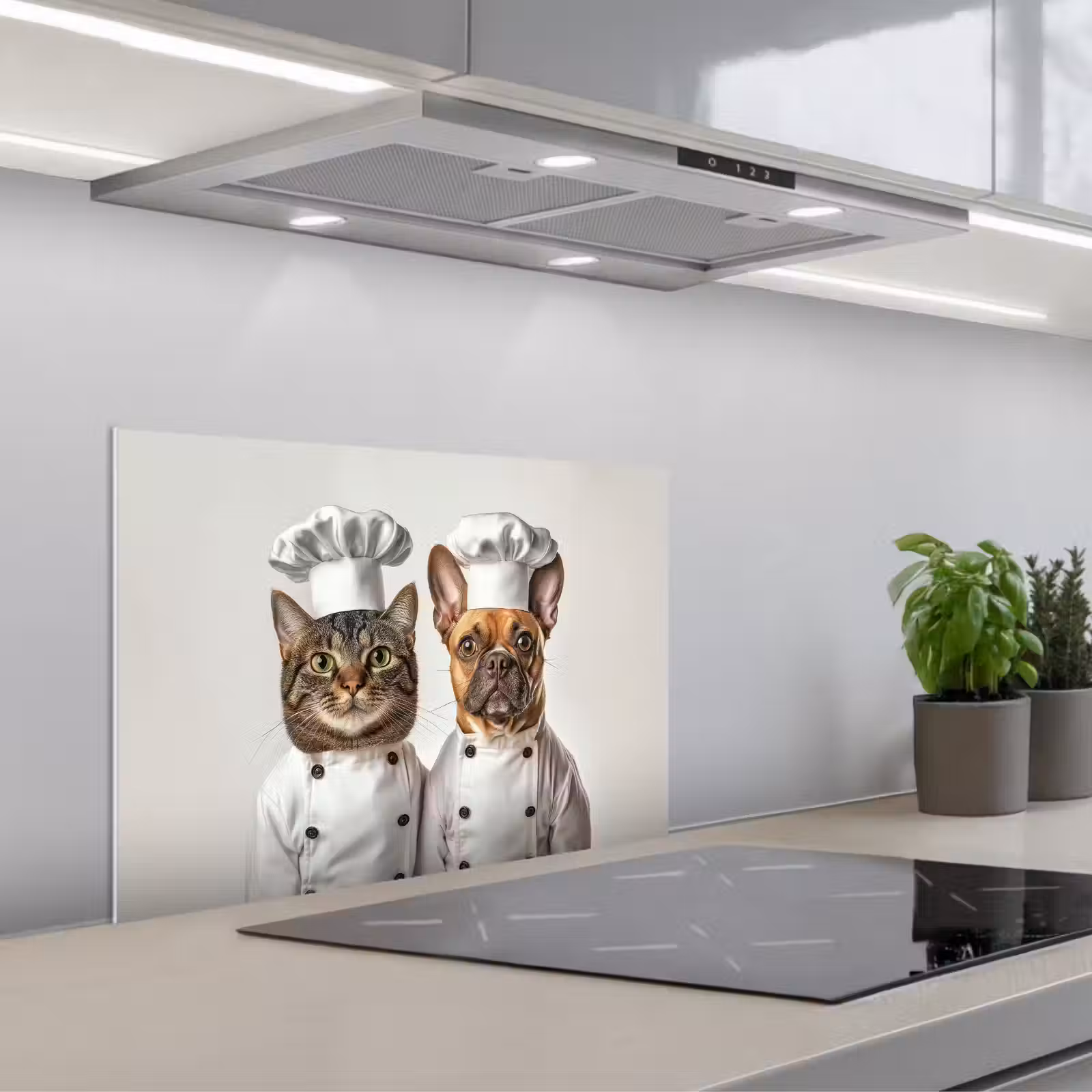 Salpicaderos de cocina - Gato - Perro - Ropa de cocina — 1