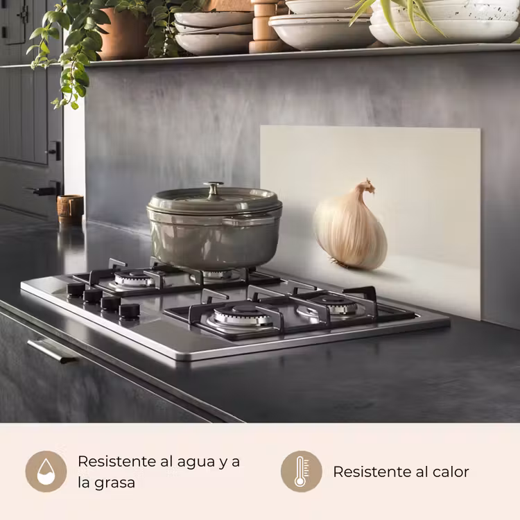 Salpicaderos de cocina - Ajo - Natural - Beige — 2