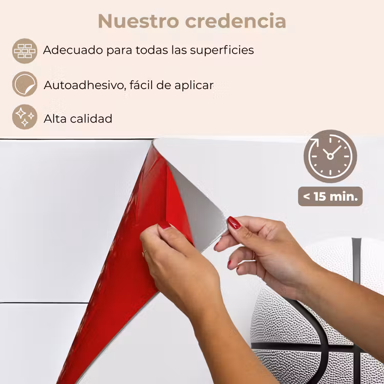 Salpicaderos de cocina - Baloncesto - Blanco - Sombra - Líneas — 4