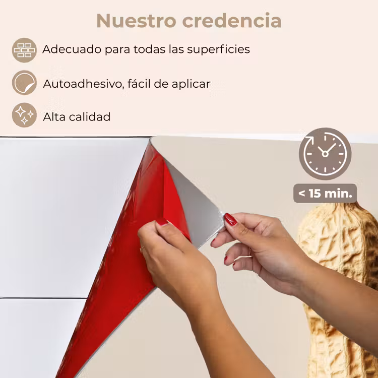 Salpicaderos de cocina - Cacahuete - Crudo - Beige — 4