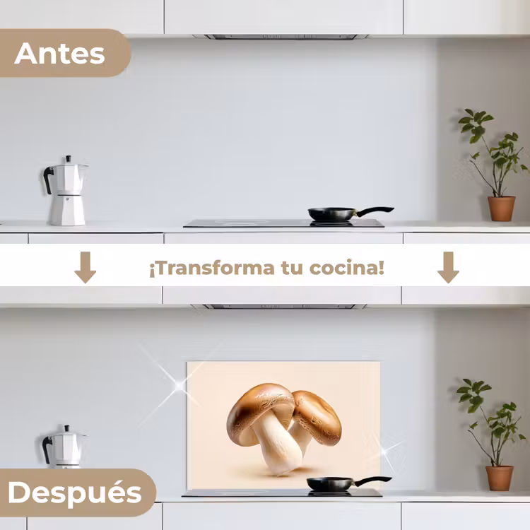 Salpicaderos de cocina - Champiñones - Suave - Beige — 7