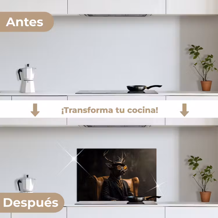 Salpicaderos de cocina - Ciervo - Gafas de sol - Negro - Traje — 7
