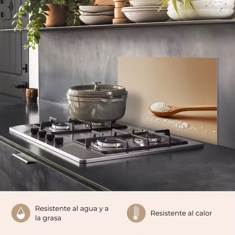Salpicaderos de cocina - Cuchara - Arroz - Madera - Beige — 2