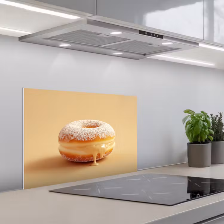 Salpicaderos de cocina - Donut - Cremoso - Azúcar glas - Beige — 1