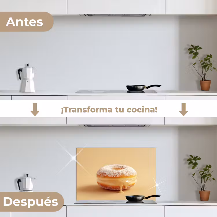 Salpicaderos de cocina - Donut - Cremoso - Azúcar glas - Beige — 7