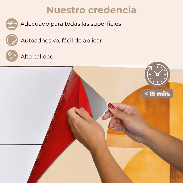 Salpicaderos de cocina - Círculos - Amarillo - Minimalista — 4