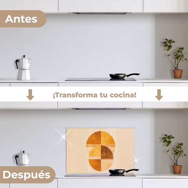 Salpicaderos de cocina - Círculos - Amarillo - Minimalista — 7