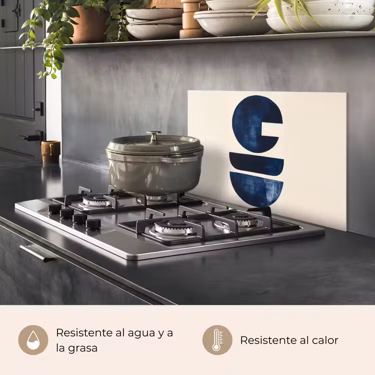 Salpicaderos de cocina - Formas - Azul - Abstracto — 2