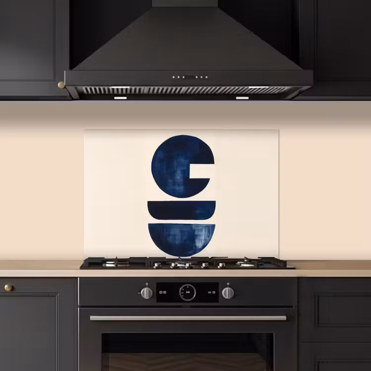 Salpicaderos de cocina - Formas - Azul - Abstracto — 5