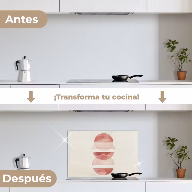 Salpicaderos de cocina - Minimalista - Círculos - Rosa — 7