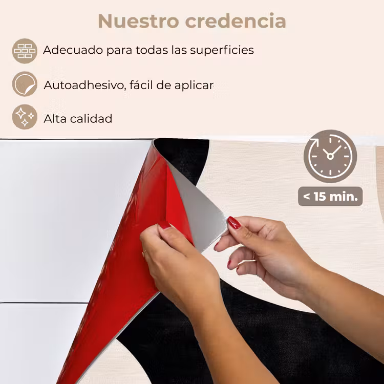 Salpicaderos de cocina - Abstracto - Japandi - Beige - Moderno — 4