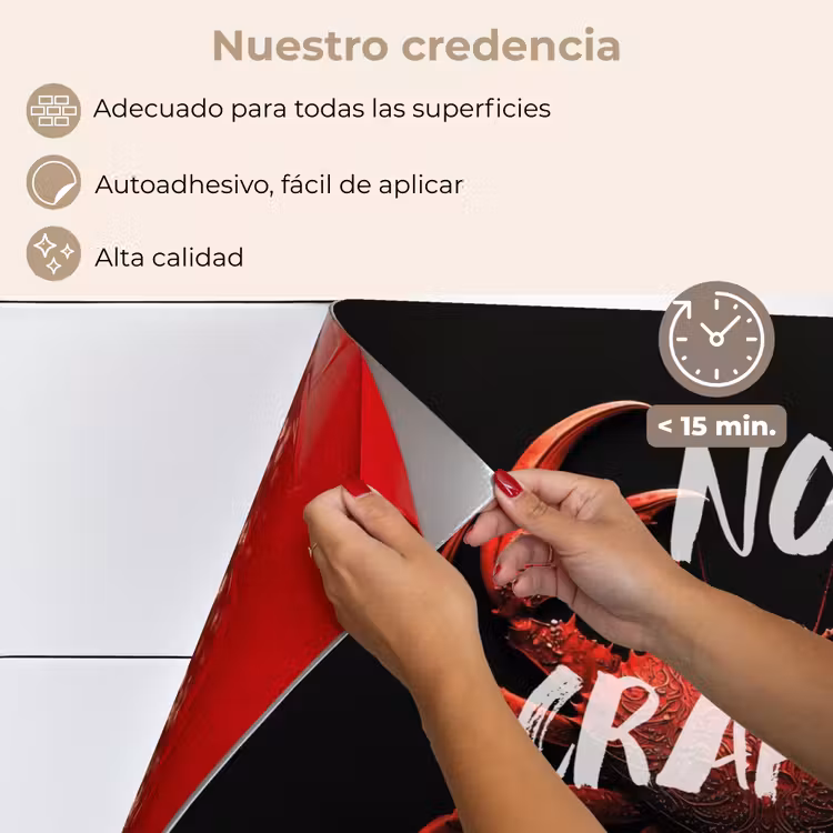 Salpicaderos de cocina - Cangrejo - Rojo - Texto - Negro — 4