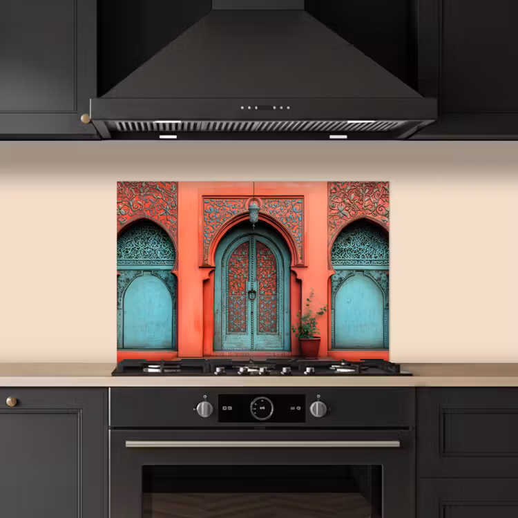 Salpicaderos de cocina - Farol - Puerta - Turquesa — 5