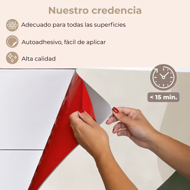 Salpicaderos de cocina - Japandi - Verde - Abstracto - Moderno — 4
