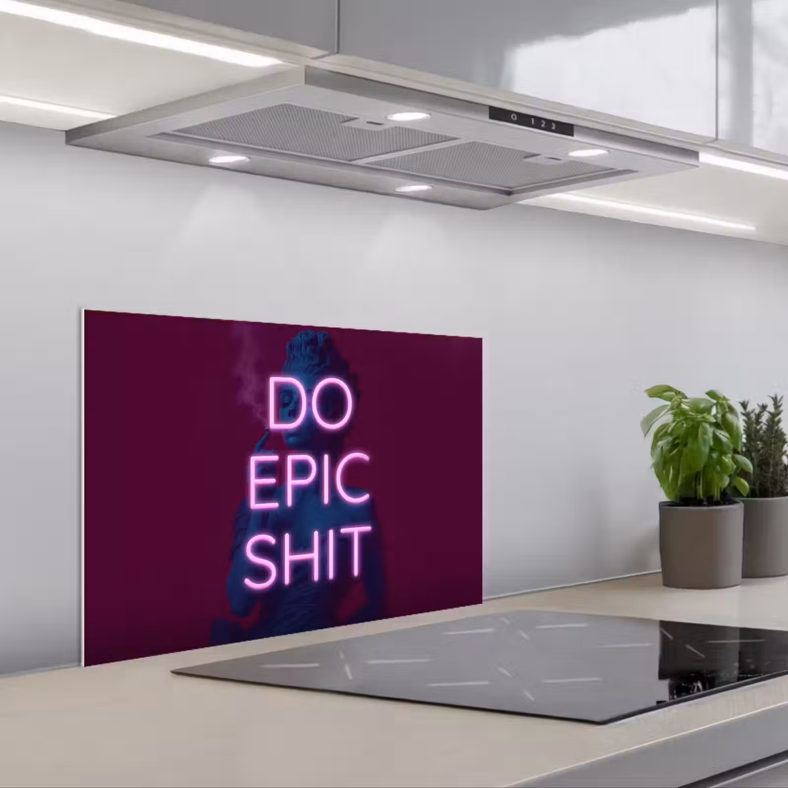 Salpicaderos de cocina - Busto - Neón - LED - Letras — 1