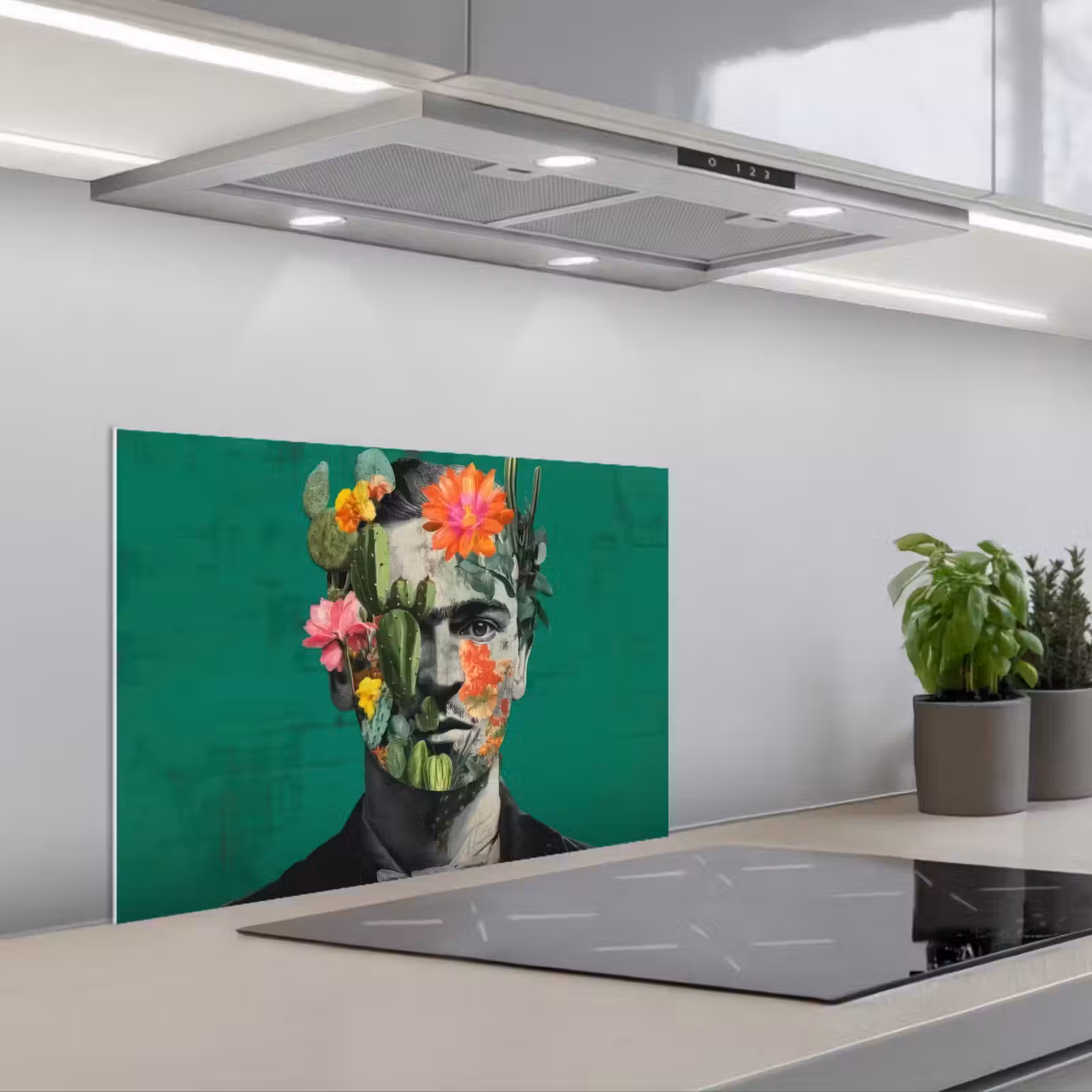 Salpicaderos de cocina - Hombre - Plantas - Verde — 1