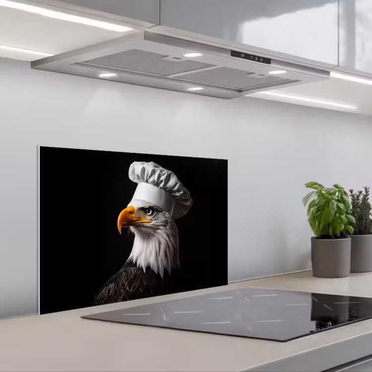 Salpicaderos de cocina - Águila - América - Gorro de cocinero - Pájaro - Robusto — 1