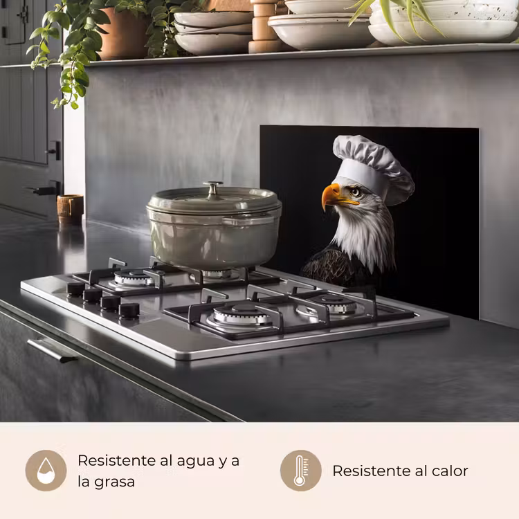 Salpicaderos de cocina - Águila - América - Gorro de cocinero - Pájaro - Robusto — 2