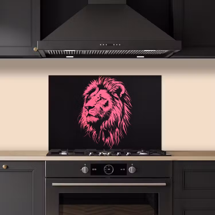 Salpicaderos de cocina - León - Negro - Rosa - Neón — 5