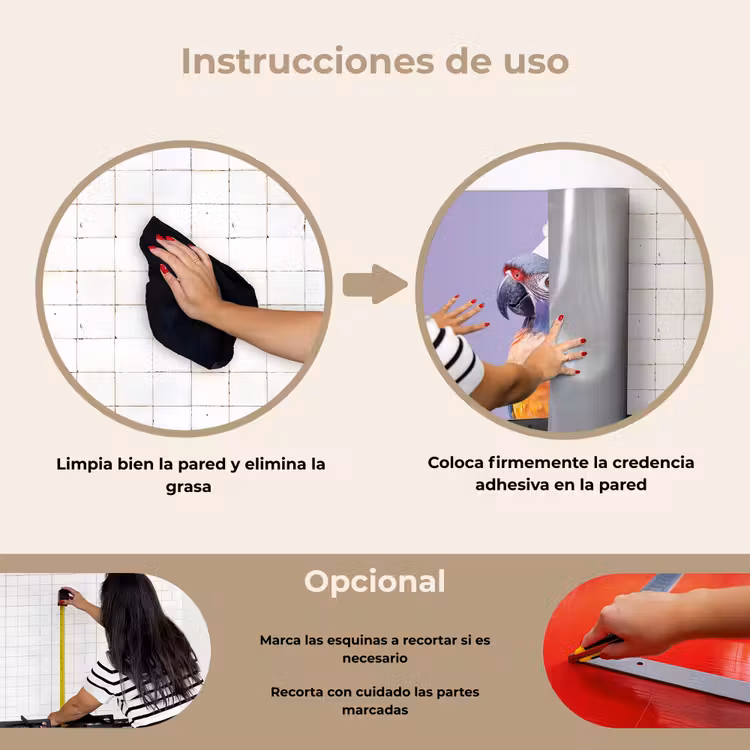 Salpicaderos de cocina - Loro - Gorro de cocinero - Morado - Lindo — 6