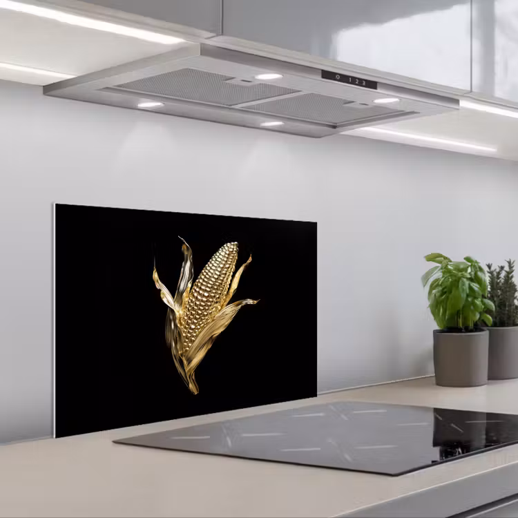Salpicaderos de cocina - Maíz - Alimentos - Oro - Negro — 1
