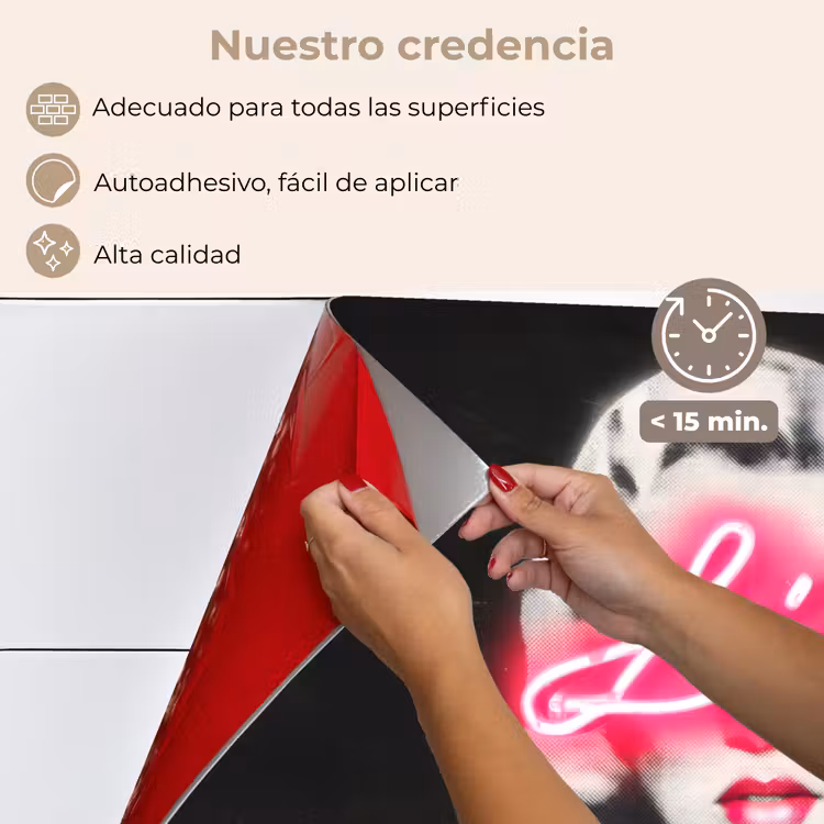 Salpicaderos de cocina - Neón - Letras - Vintage - Mujer — 4
